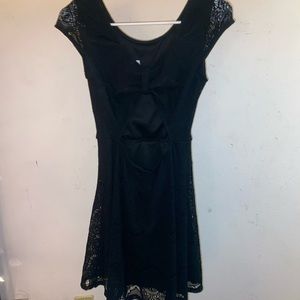 Beautiful black teeshirt lace dress